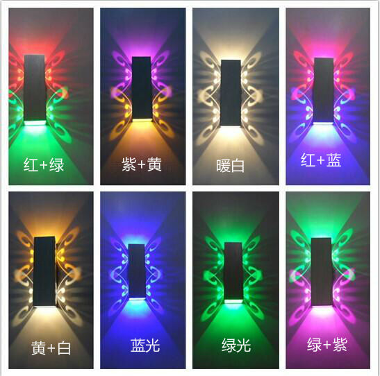 Fokison (composants électroniques) luminaire coloré lampe carré led applique murale pour led home bar lights