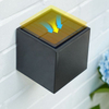 Appliques murales extérieures solaires Appliques murales solaires Appliques murales solaires Cube extérieur Lampe solaire carrée Lampe solaire étanche IP65 Lampe à lumière chaude