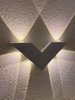 Applique murale décorative en forme de V à lumière led et applique murale moderne en aluminium pour lampe d'intérieur