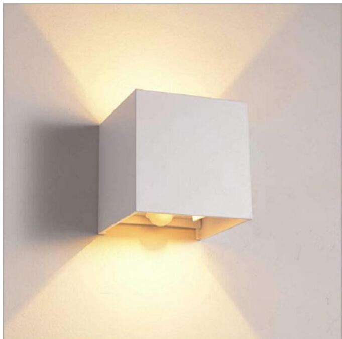 Applique murale led lampe rgb lumière solaire intérieure Led Wandlamp aluminium extérieur IP65 Waterdicht Up Down Lighting applique murale led extérieure