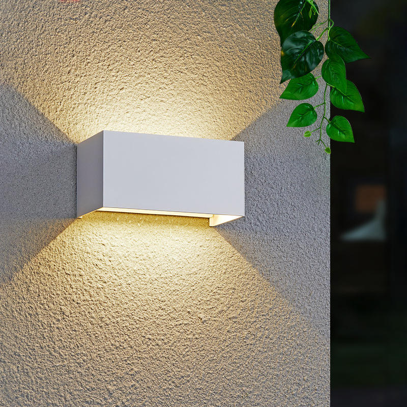 IP65 Étanche 12W 20W Intérieur Extérieur Led Mur Lampe En Aluminium Réglable Surface Monté AC85 ~ 265V Led Porche Lumière Applique