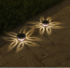Lumières de jardin lumière LED solaire extérieure rvb couleur changeante lampe de pelouse de voie solaire pour décor de jardin éclairage de paysage