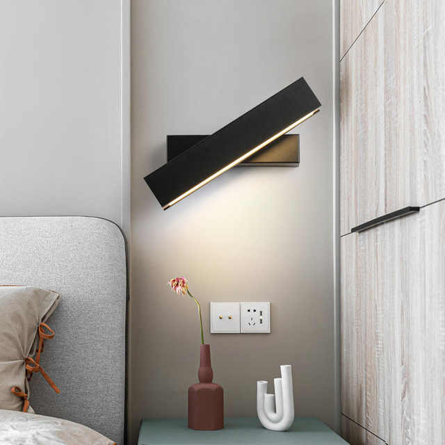 Moderne LED Applique 360 ​​Draaibare Slaapkamer Nachtkastje 6W AC85V-260V Led Veilleuse lampe pour la maison