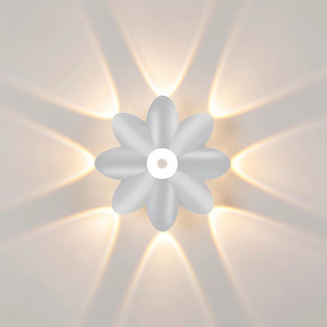 LED applique murale extérieure haut vers le bas décoration murale lumineuse projecteur Lotus Villa couloir balcon couloir fond applique murale