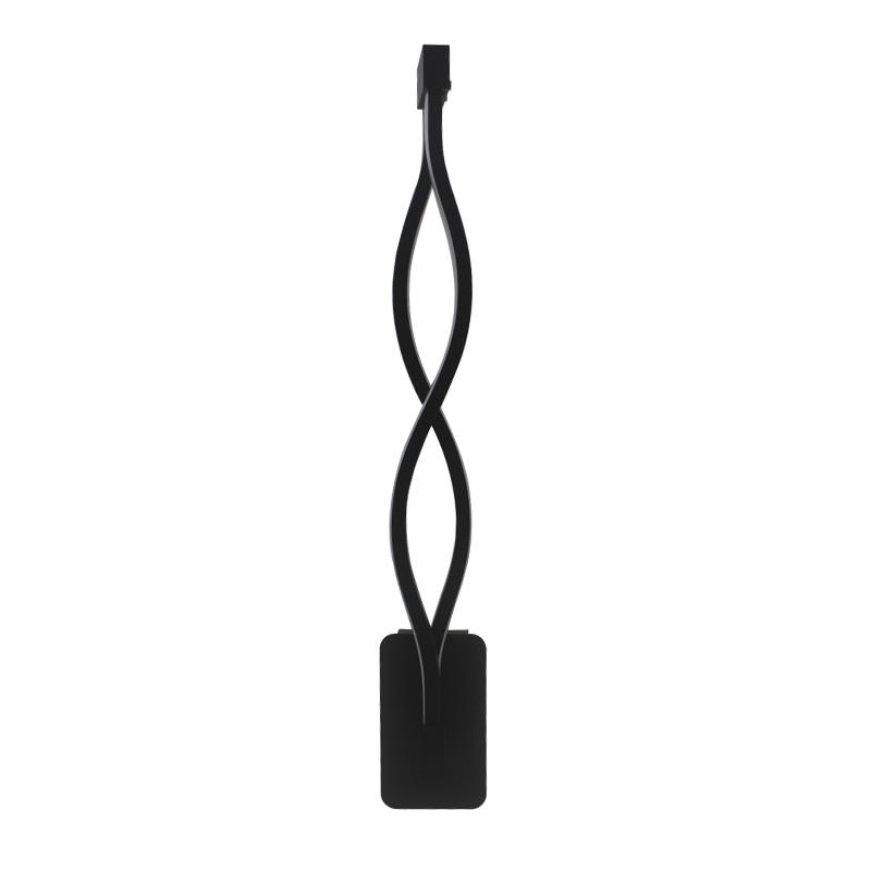 Décoration de maison moderne forme de vague en aluminium vers le bas lampe de mur LED intérieur mur LED lumière vacances guirlande lumineuse