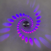 LED spirale trou applique murale 16 couleurs applique murale télécommande adaptée pour Hall KTV Bar décoration de la maison Art applique murale