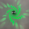 LED spirale trou applique murale 16 couleurs applique murale télécommande adaptée pour Hall KTV Bar décoration de la maison Art applique murale