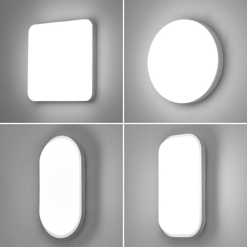 Lumière extérieure LED Plafond Anti-humidité Lumière Cour extérieure Villa Corridor Balcon Lumière Salle de bains Induction Escaliers