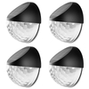 LED lampes solaires capteur de contrôle de la lumière extérieure décoration de jardin clôture solaire applique demi-cercle énergie étanche lampadaires