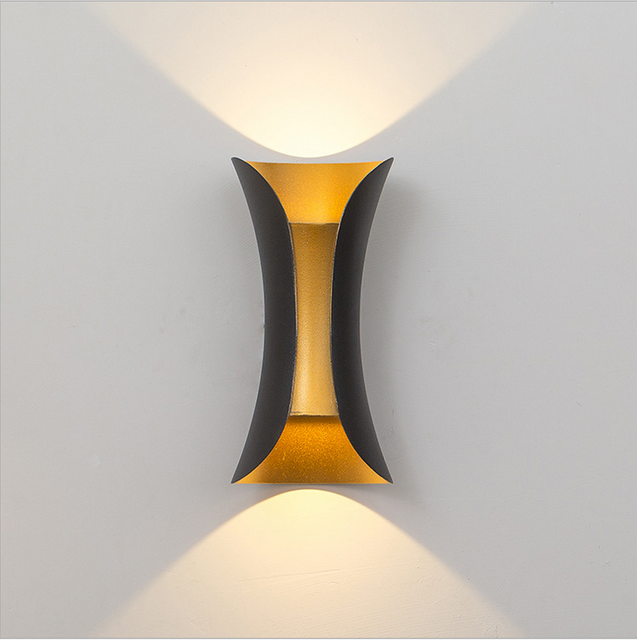 Applique murale étanche 10W applique murale moderne à LED vers le bas éclairage extérieur maison chambre chambre