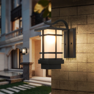 Applique murale extérieure solaire Draadloze Wandlamp lumière de jardin étanche nouvelle porte de mur extérieur de balcon de Style chinois de Style japonais