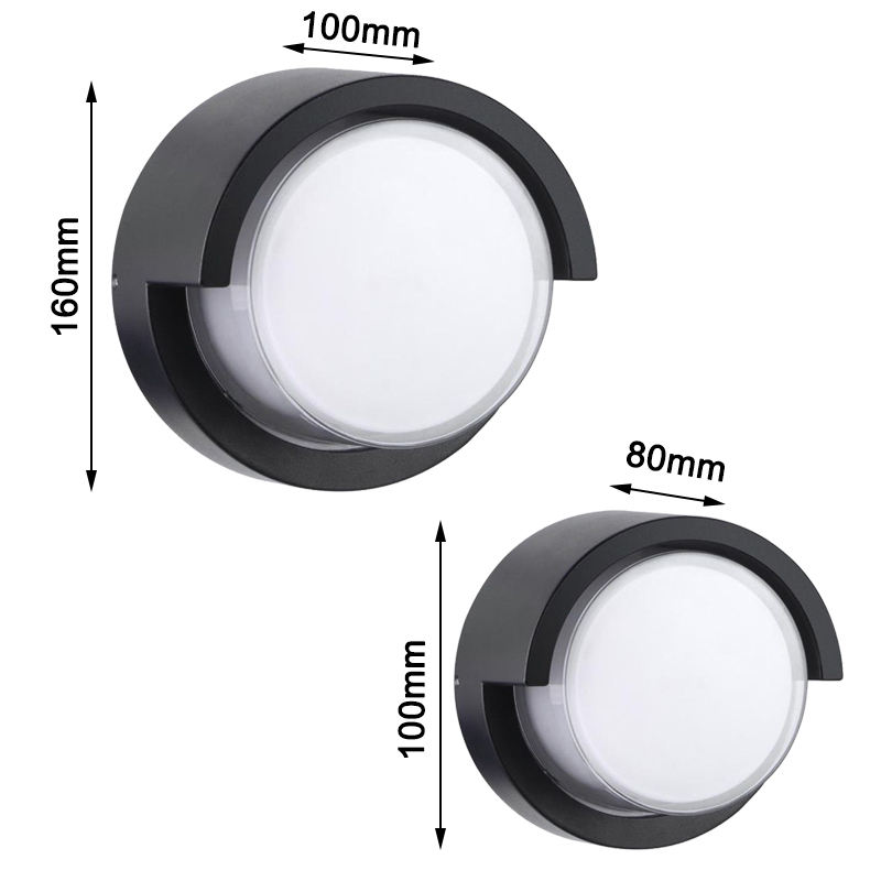 Rond Transparent Shell 9W APP éclairage Acrylique Étanche Applique Murale Pour La Décoration De Jardin Avec Prix Usine Chambre Éclairage