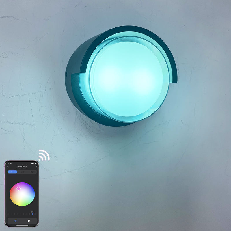 Rond Transparent Shell 9W APP éclairage Acrylique Étanche Applique Murale Pour La Décoration De Jardin Avec Prix Usine Chambre Éclairage