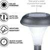 LED lumière solaire lumière de jardin solaire lampe de chemin solaire vente chaude pas cher petit en plastique extérieur chemin de jardin pilier de cour lumière 