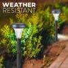 LED lumière solaire lumière de jardin solaire lampe de chemin solaire vente chaude pas cher petit en plastique extérieur chemin de jardin pilier de cour lumière 