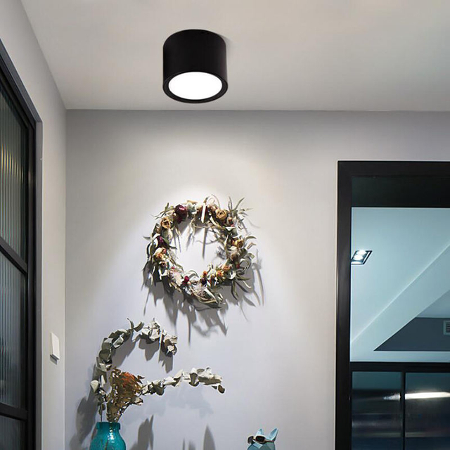 Lumière d'escalier encastrée en aluminium IP65 Led applique murale d'escalier 3w intérieur extérieur noir lumineux blanc corps lampe puissance article puce d'éclairage