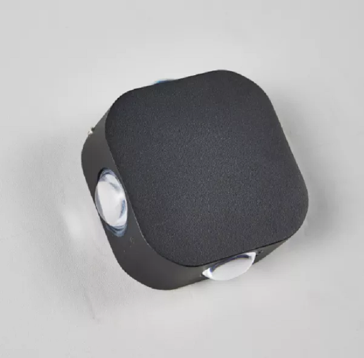 Applique murale extérieure étanche IP65 4W LED Applique murale en aluminium Applique murale de jardin LED