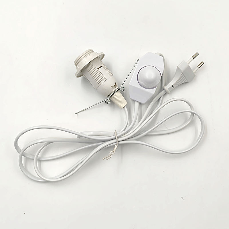 E14 301 demi-cordon gradateur cordon fil lumière prise de commutation bouton d'alimentation interrupteur 1.8 m ligne câble lampe à LED ue US Plug modèle