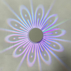 3W Fleur LED Applique Murale Fleur décorative mur led lumières Applique murale 16 couleurs veilleuse Trou en spirale LED belle applique décorative Lumière