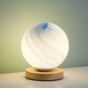 Planète lampe en verre lune Planète lampe décoration chambre chevet veilleuse Creative cadeau d'anniversaire rechargeable lampe de bureau lampe de table