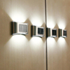 6LED lampe solaire IP65 étanche lampe extérieure cour applique murale pour jardin Villa décoration