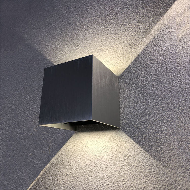 Capteur de mouvement 12W mur LED lumière extérieure étanche IP65 porche jardin applique décoration éclairage Dimmable CubeCOB marchandises