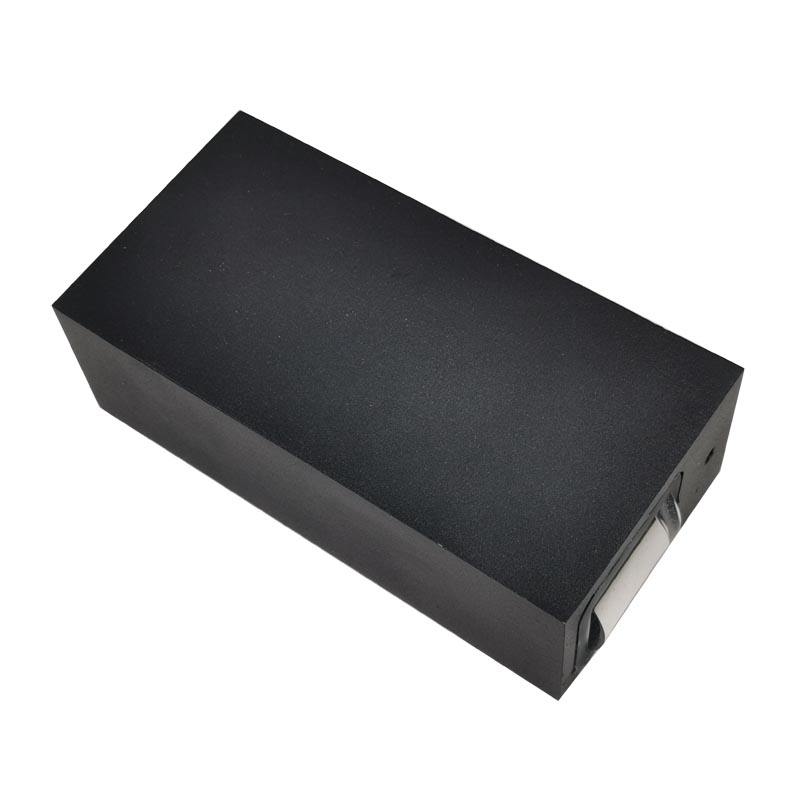 6W lampe à LED moderne faisceau de coque noire applique murale étanche et veilleuse extérieure haut et bas appliques murales pour la maison