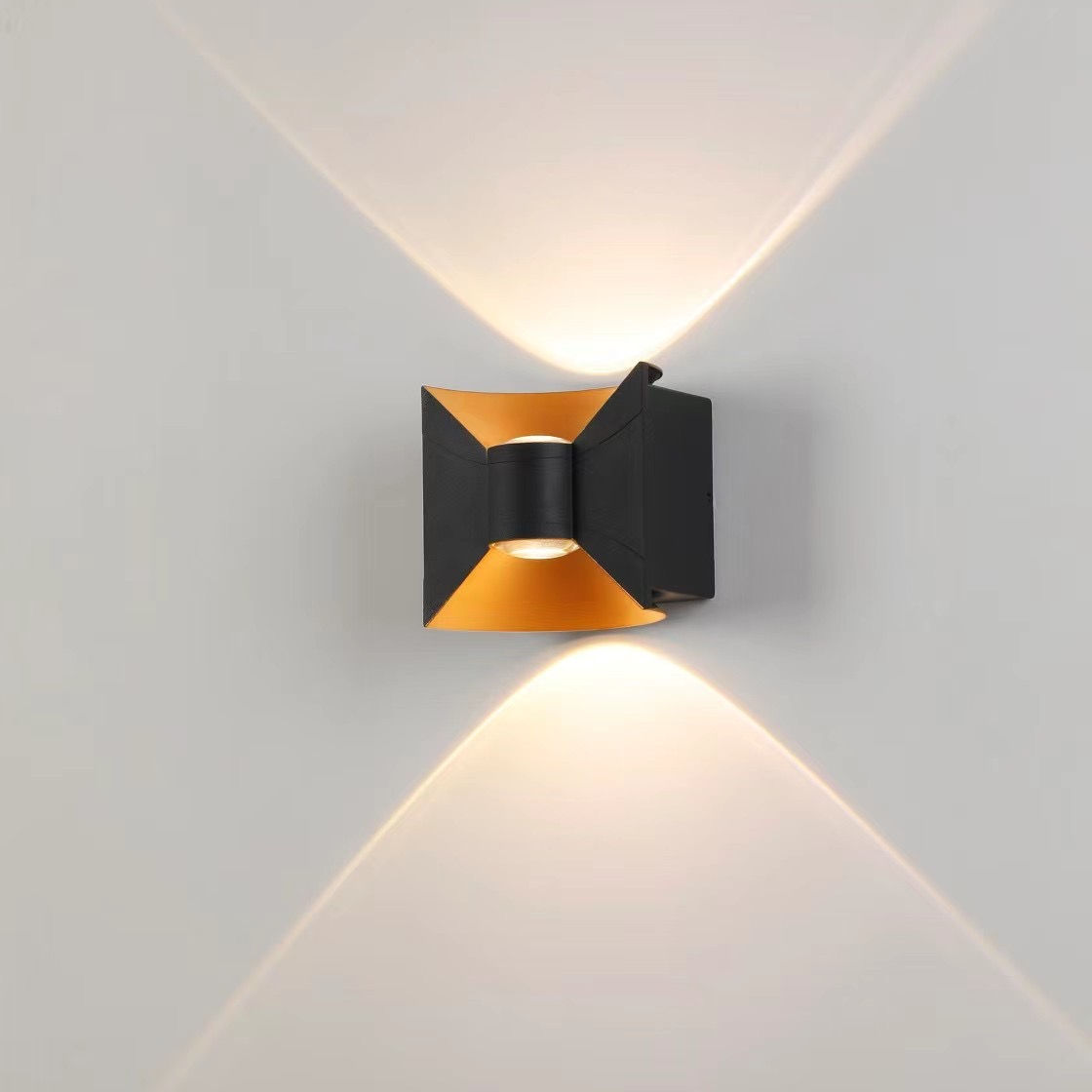 6W 12W décorent la lumière murale extérieure en aluminium de jardin contemporain moderne vers le bas des appliques murales à LED