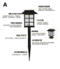 Type de maison extérieur étanche LED lumière solaire lampe de pelouse solaire Mini lumière solaire jardin alimenté Cottage Style Spike Spot petite maison