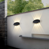 Nouvelle usine en gros IP65 aluminium étanche extérieur haut et bas led appliques murales pour la maison 