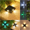 4 LED lampe solaire IP65 étanche lumière extérieure cour applique murale pour jardin et Villa décoration étape lumière