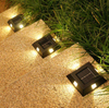 4 LED lampe solaire IP65 étanche lumière extérieure cour applique murale pour jardin et Villa décoration étape lumière