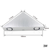 3W9W Moderne Triangle Intérieur Applique Murale LED En Aluminium pour La Décoration De La Maison luminaire mural