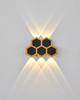 Lampes murales Led nid d'abeille or noir lumière haut et bas corps lumineux lampe éclairage Style bureau moderne Rohs Epistar Flux d'entrée