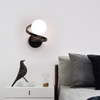 Classique Lampen cristal chambre chevet montage intérieur lumière intérieure décorative or noir métal moderne Led applique murale en verre