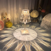 Espagnol Rose Cristal Lampe De Table Chambre USB Charge Lampe De Bureau Chevet Romantique Veilleuse Pétale Atmosphère Vaisselle Intérieur Multicolore