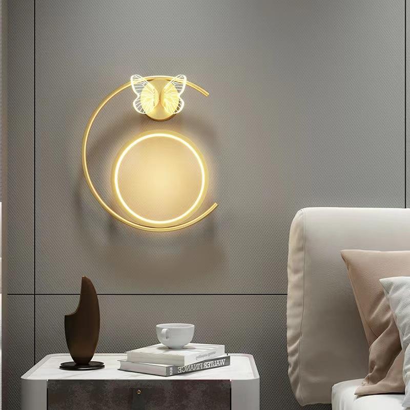 12W papillon LED pendentif appliques murales lampe de chevet support mural nordique éclairage intérieur lampe de chevet lampes suspendues moderne salon décoration
