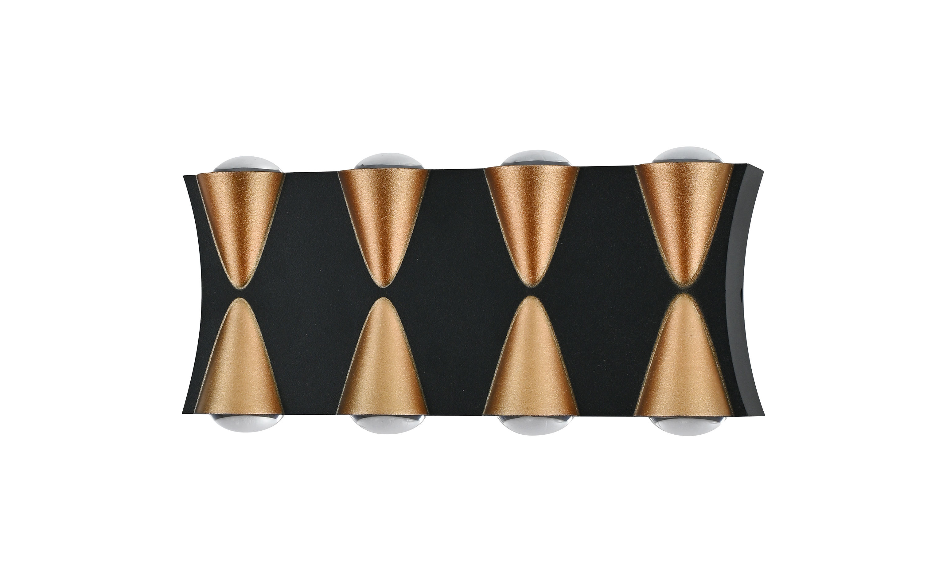 8W LED Applique Murale Étanche IP65 En Aluminium Applique De Jardin Forte Lumière Or Noir Blanc Lumière Intérieur Extérieur