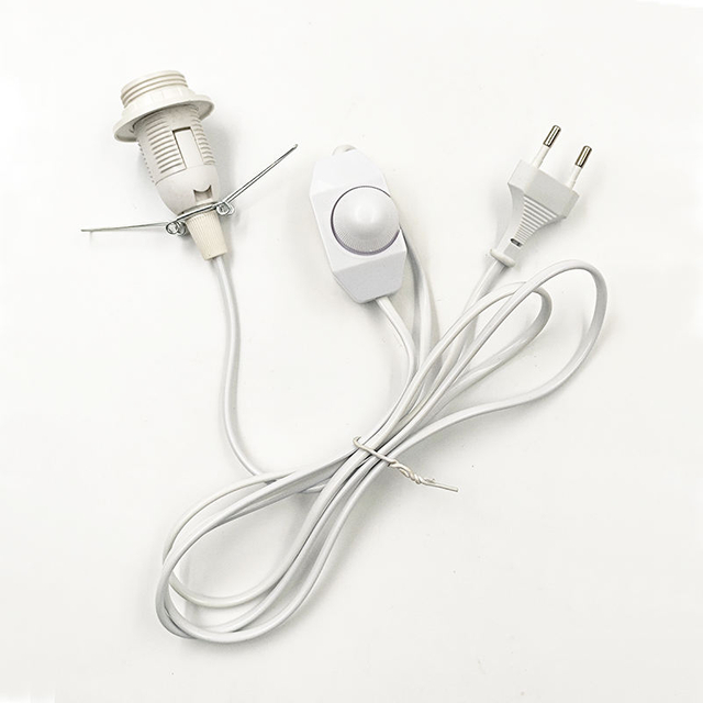 E14 douille de base support de lampe suspension européenne avec interrupteur marche/arrêt prise ue extension de fil vintage E27 à 2 3 broches nous prise au