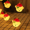 LED décoration de noël lumière nouvel an chambre décor guirlande vacances ornements extérieur jardin décor chaîne lampe père noël lumières
