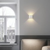 6W 12W lumière LED décorative moderne semi-circulaire étanche applique extérieure haut et bas angle d'éclairage mural lumière réglable