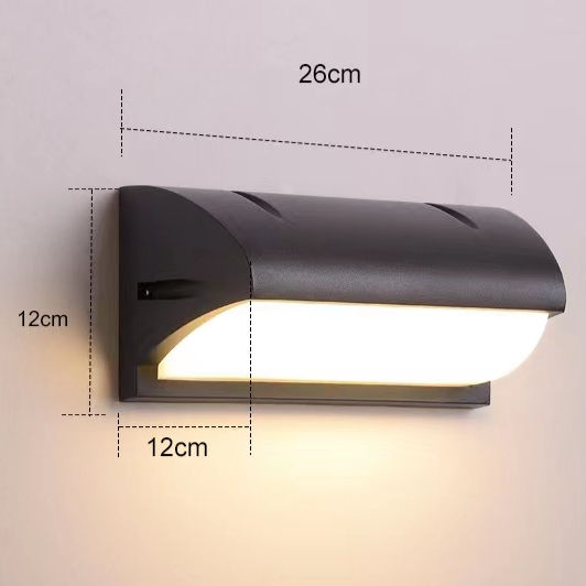 12W LED applique murale extérieure étanche led applique murale allée simple escalier cour lumière balcon applique murale super lumineuse