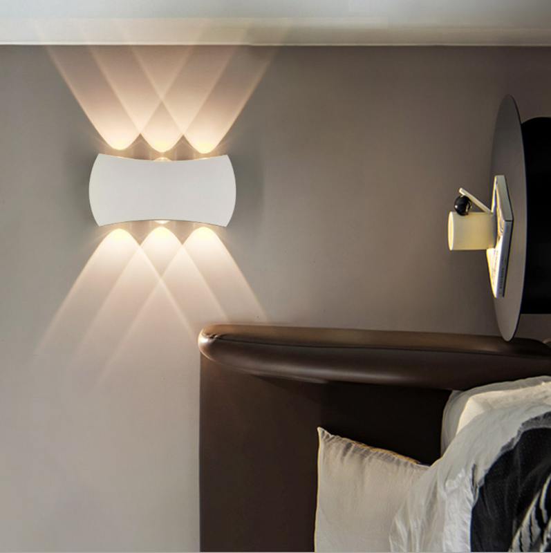 4W 6W 8W Moderne Minimaliste Intérieur Extérieur Hôtel Allée Couloir Porte Escalier Porche Lune Forme LED Mur Lampe