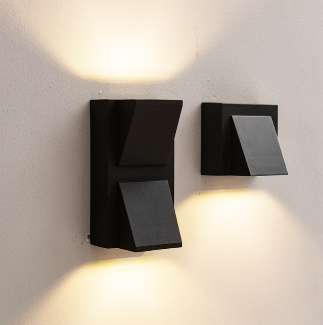 5W 12W lampe à LED éclairage extérieur étanche applique murale moderne en aluminium haut et bas led applique murale extérieur jardin cour porche lumière
