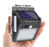 100 LED lumière solaire lampe solaire extérieure PIR capteur de mouvement applique murale étanche solaire alimenté lumière du soleil pour la décoration de jardin