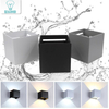 Ip65 High Lumen 12W Cube réglable vers le haut et vers le bas a mené la lampe murale extérieure à LED