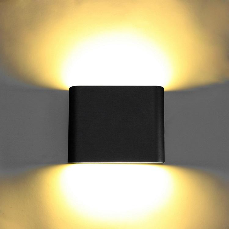 Moderne étanche extérieur 18W mur LED lampe IP65 aluminium haut et bas applique murale jardin porche applique décoration lumière 110V 220V