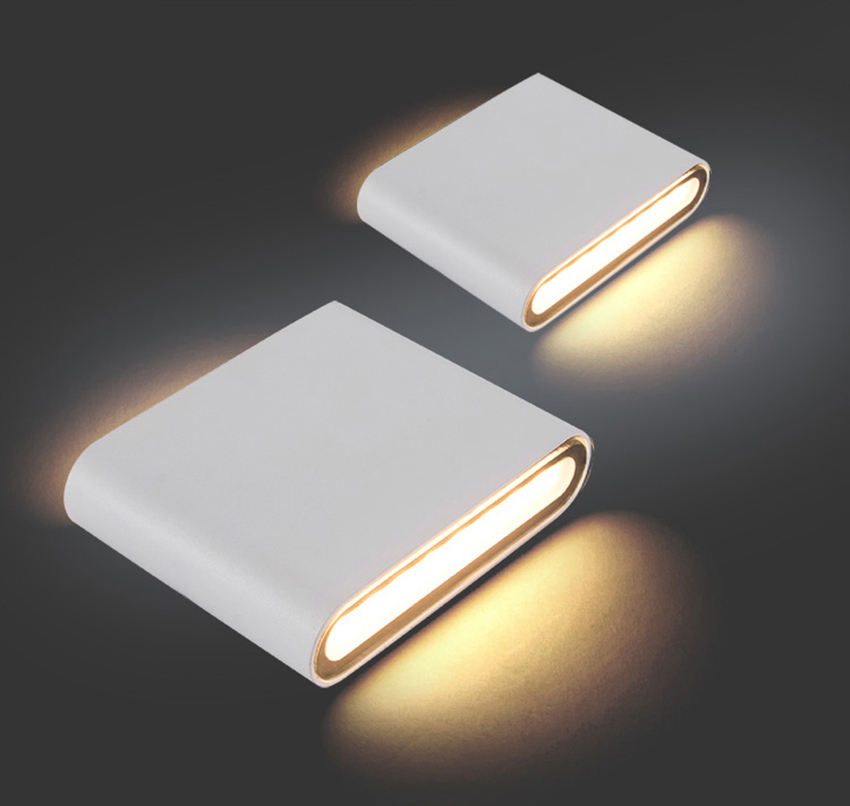 Moderne étanche extérieur 18W mur LED lampe IP65 aluminium haut et bas applique murale jardin porche applique décoration lumière 110V 220V