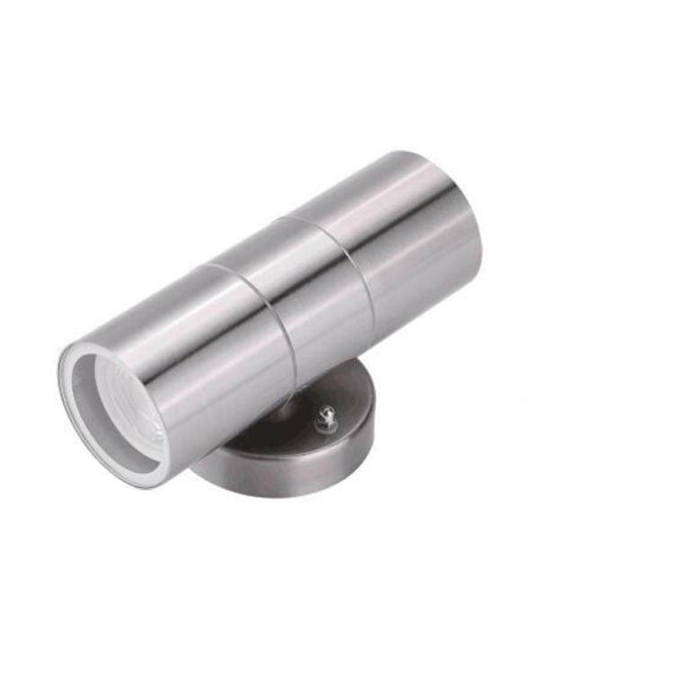 Applique murale LED étanche extérieure en acier inoxydable haut et bas avec ampoule GU10