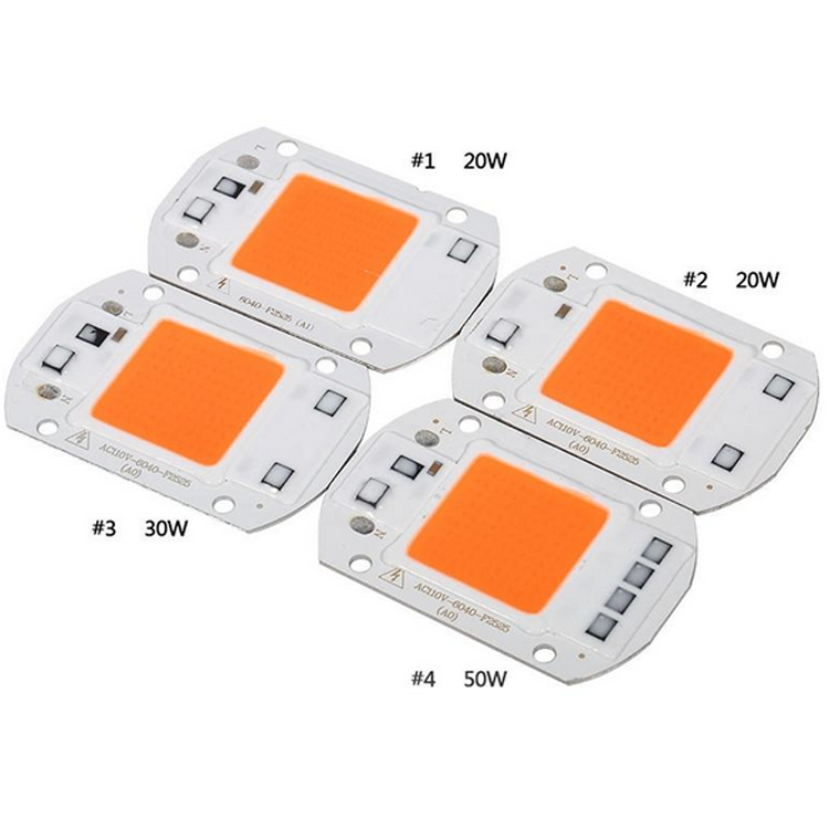 Puce de croissance led à spectre complet haute puissance 20W 30W 50W pour l'éclairage de croissance des plantes d'intérieur